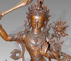 Seated figure of Manjusri