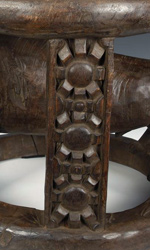 Carved stool from the Bamileke people of Cameroon, West Africa