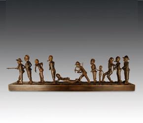 Figures Depicting Slave Trade Procession