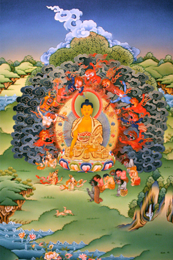 Buddha Room Panel 9: The Conquest of Evils