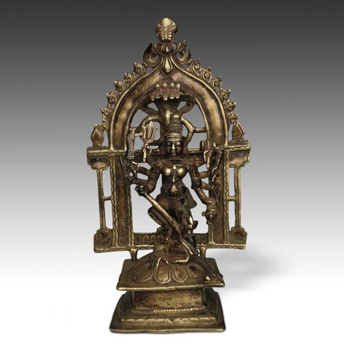 Highly detailed pilgrimage statue of Kali; 18th C.; PRIMITIVE I.D. #A0309-596