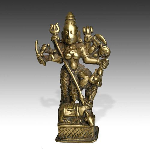 Pilgrimage statue of Shiva; 12th-16th C.; PRIMITIVE I.D. #A0309-597