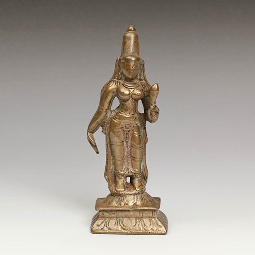 Pilgrimage statue of Lakshmi; 16th-18th C.; PRIMITIVE I.D. #A1105-749