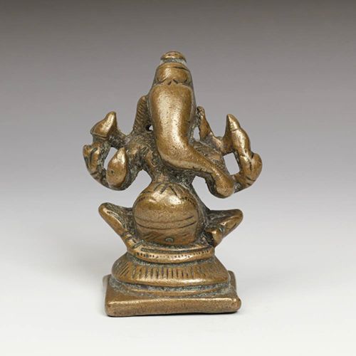 Pilgrimage statue of Ganesh; 12th-16th C.; PRIMITIVE I.D. #A1105-820