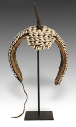 Warrior headdress by the Bongo people of Sudan