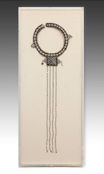 Tribal choker with beads and cowrie shells by the Massia people of Kenya