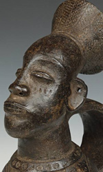 Figurative Wine Vessel from the Mangbetu people of the Democratic Republic of Congo, Central Africa