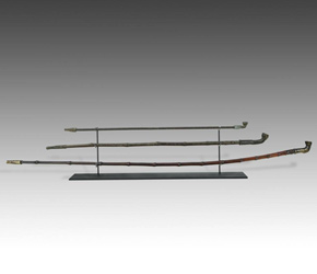 Group of 3 19th C. opium or tobacco pipes, Fujian Province, China