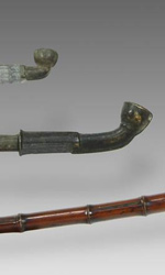 Group of 3 19th C. opium  or tobacco pipes, Fujian Province, China