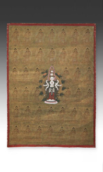 Thangka or devotional painting depicting Avalokiteshvara