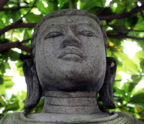 Stone Buddha PRIMITIVE found during a buying trip Indonesia 