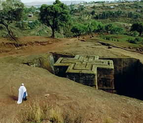 Lalibela is one of the many holy sites in Ethiopia that are centers for Christian pilgrimage in East Africa