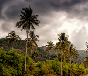 Severe storms in Indonesia can approach quickly and be beautiful as they are frightening