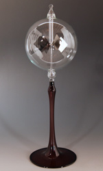 Glass radiometer on stem base