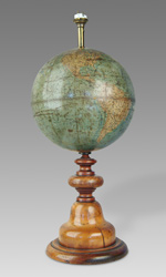 One of the older terrestrial globes in PRIMITIVE's collection was made in 1865 by E. Andriveau-Goujon in Paris, France