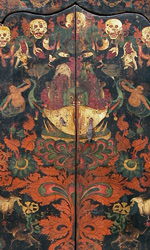 Tibetan shrine cabinet