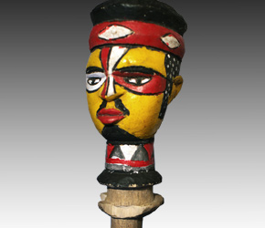 Kebe-kebe puppet, from the Kuya people of Congo, Central Africa