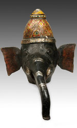 Festival mask depicting Ganesh