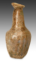 Ancient Eastern European hand blown glass vessel from the 7th C.