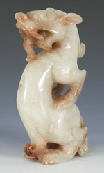 Jade toggle depicting a dragon