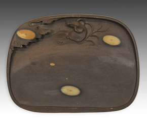 Duan stone Inkstone with Water Buffalo motif from China