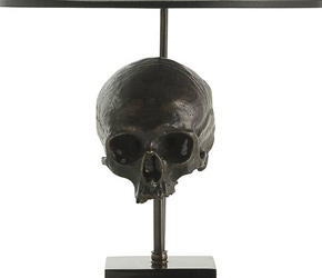 Bronze contemporary Skull Lamp