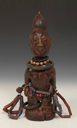 Male Ibeji Twin Figure from the Yoruba people of Nigeria, West Africa