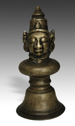 20th C. mukha or face lingam cover