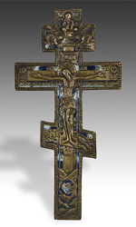 Old Believer icon depicting the Russian Orthodox cross