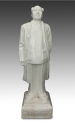 Porcelian standing figure of Mao