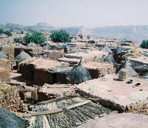View from above the Dogon village