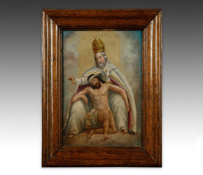 Retablo depicing Christ