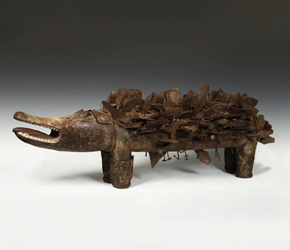 Nkisi kozo or power figure of a dog