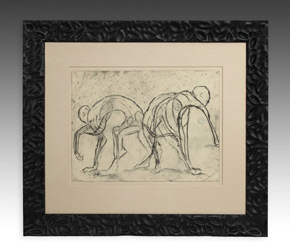 Early charcoal drawing by Mark Westervelt, dated 1989