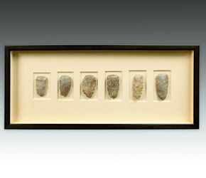 RFramed Knapped Blade Collection excavated from the Sahara Desert, North Africa