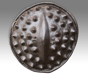 Buffalo hide shield by the Conso people of Ethiopia