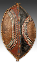 Shield of senior Maasai warrior