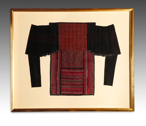 Framed Baby Carrier with Butterfly motif from the Miao/Hmong minority group, Huangping, Guizhou, China