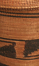 A small Agaseki or Ibeseke basket from the Tutsi people