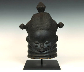 Bundu Helmet Mask from the Mende people of Sierra Leone, West Africa