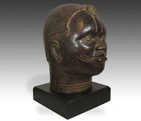 Royal Portrait Head of Queen Mother, Republic of Benin, West Africa