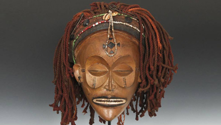 Female Initiation Mask from the Chokwe people of Angola, Africa