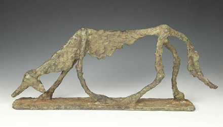 Objects like this Dog from the Dogon people of Mali suggest that they, in turn, may have been influenced by Giacometti