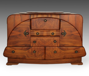 French Art Deco bar cabinet, circa 1930s French Art Deco bar cabinet, circa 1930s