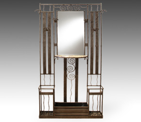 Period Art Deco Hall Tree C. 1920