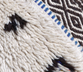 Atlas Mountains Carpet, Beni Ourain people(detail) Atlas Mountains Carpet, Beni Ourain people(detail)