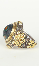 Ring with Buddha Eye Bead Ring with Buddha Eye Bead