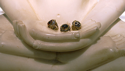 Part of a much larger collection of jewelry composed of ancient and excavated beads 