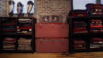 Part of a much larger collection of of tribal textiles, trappings and decorative textiles