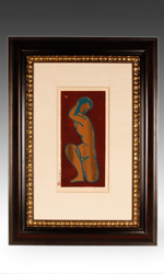 Both woodblock prints are signed and dated 1957 Both woodblock prints are signed and dated 1957